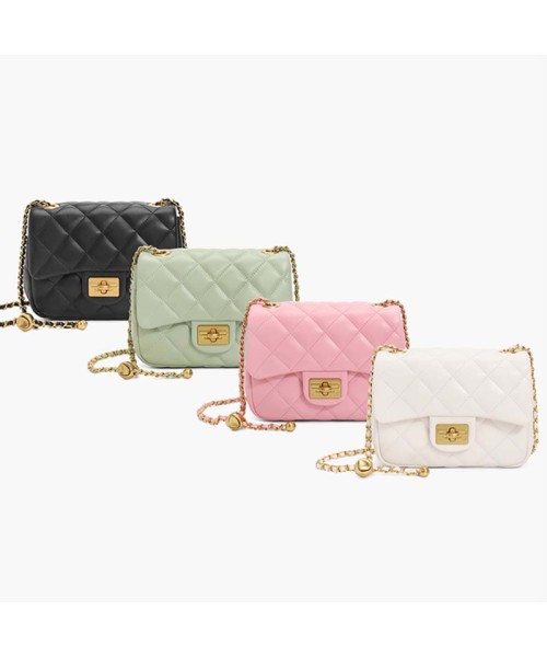 Small fragrance chain bag Casual commuter single shoulder crossbody diamond check bag