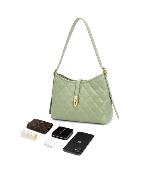 Premium textured commuter Mint Mambo small fragrance shoulder crossbody bag underarm bag