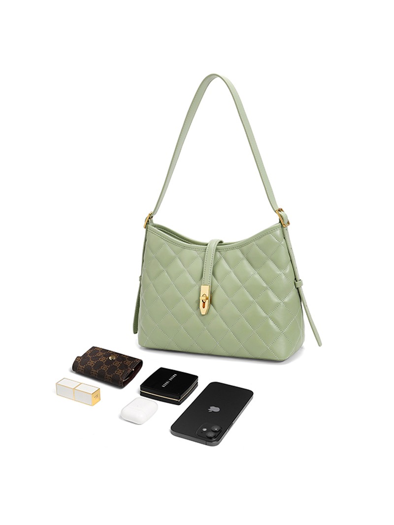 Premium textured commuter Mint Mambo small fragrance shoulder crossbody bag underarm bag 