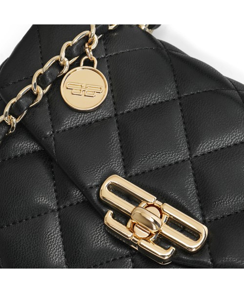 Diamond lattice small fragrance one shoulder texture chain crossbody bag handbag