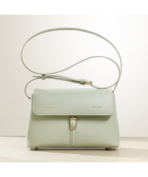 Commuter premium textured Peppermint Mambo one-shoulder crossbody bag