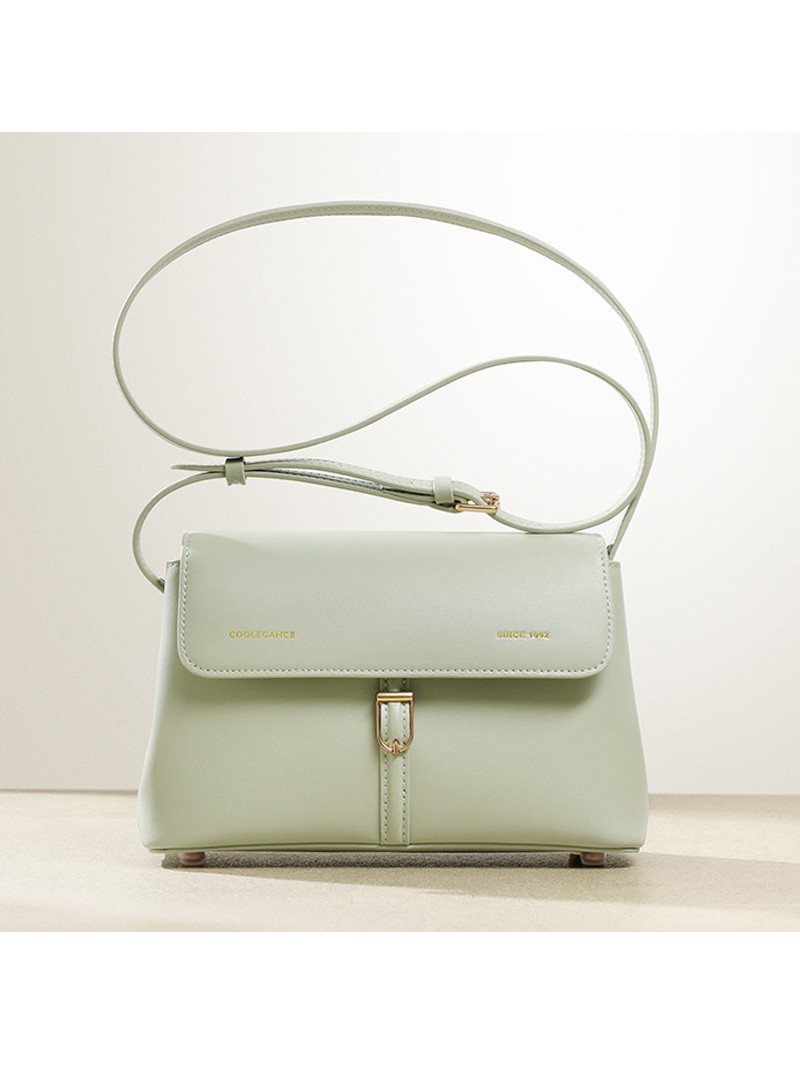 Commuter premium textured Peppermint Mambo one-shoulder crossbody bag 