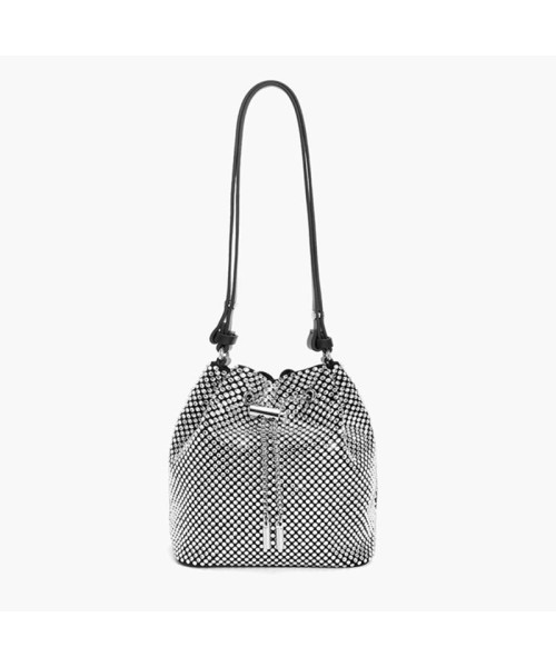 Elegant Flash Diamond one shoulder Premium texture Fashion commuter street Crossbody bucket bag