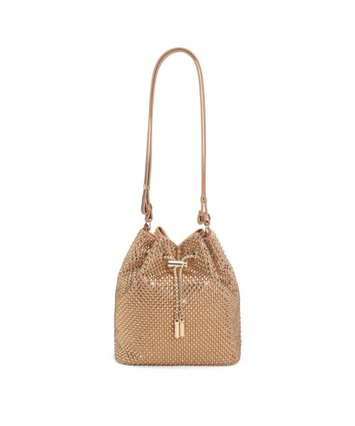 Elegant Flash Diamond one shoulder Premium texture Fashion commuter street Crossbody bucket bag