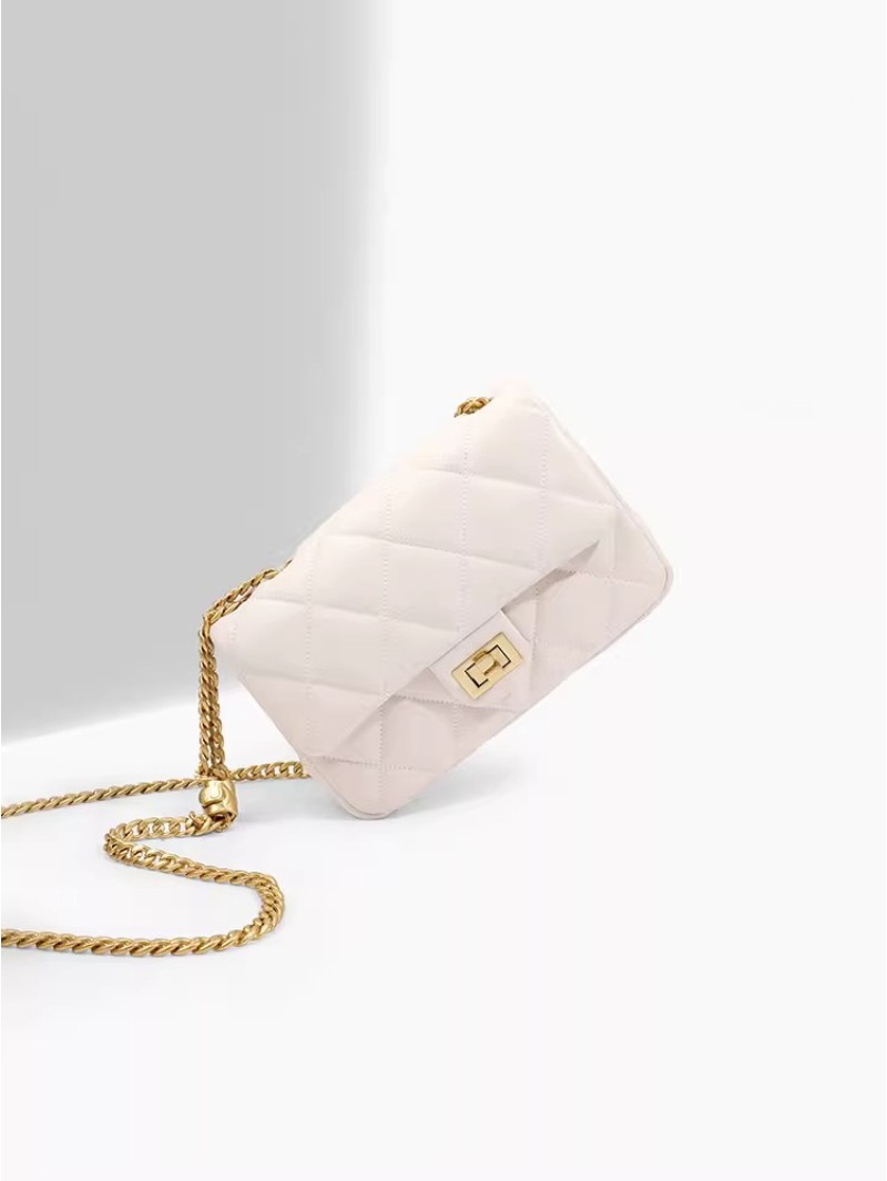 Fashion Everything Small Fragrance Chain Texture Crossbody Bag Shoulder Bag 