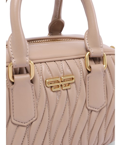 Crossbody bag Fashion commute off the street pleated bag Boston bag