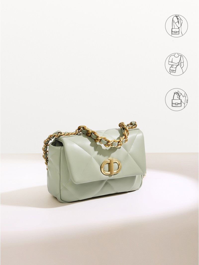 Bag Women New Fashion Chain High-Grade Texture Small Fragrance Commuting Crossbody Bag Handbag   