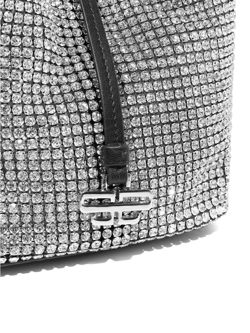 Bag Female Autumn Winter Exquisite Fashion Flash Diamond Single Shoulder Crossbody Bucket Bag 