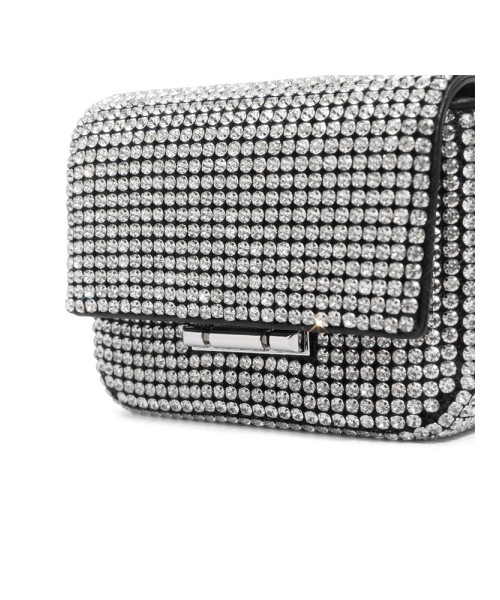  Fashionable high quality exquisite flash diamond single shoulder crossbody small square bag