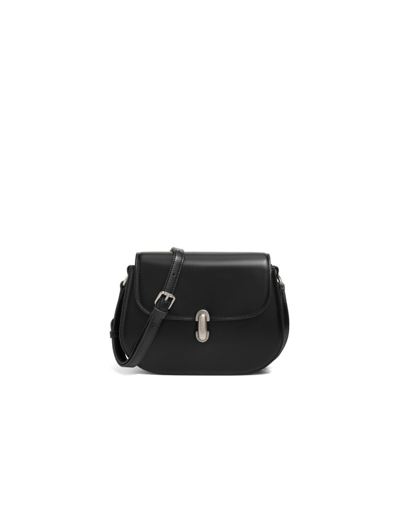  Simple retro high quality single shoulder crossbody bag saddle bag 